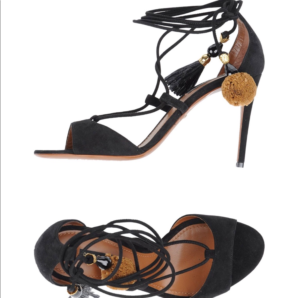 Gorgeous Suede Ankle Wrap Sandals. Brand New